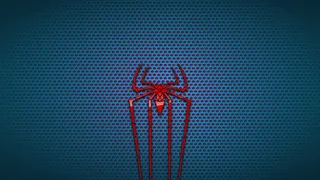 金属立体质感红蜘蛛炫酷背景图片