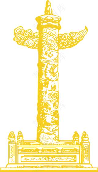 中国党政建设华表PNG素材