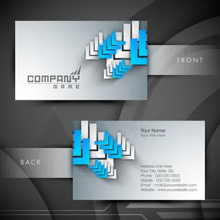 高档大气精致简洁名片设计模板