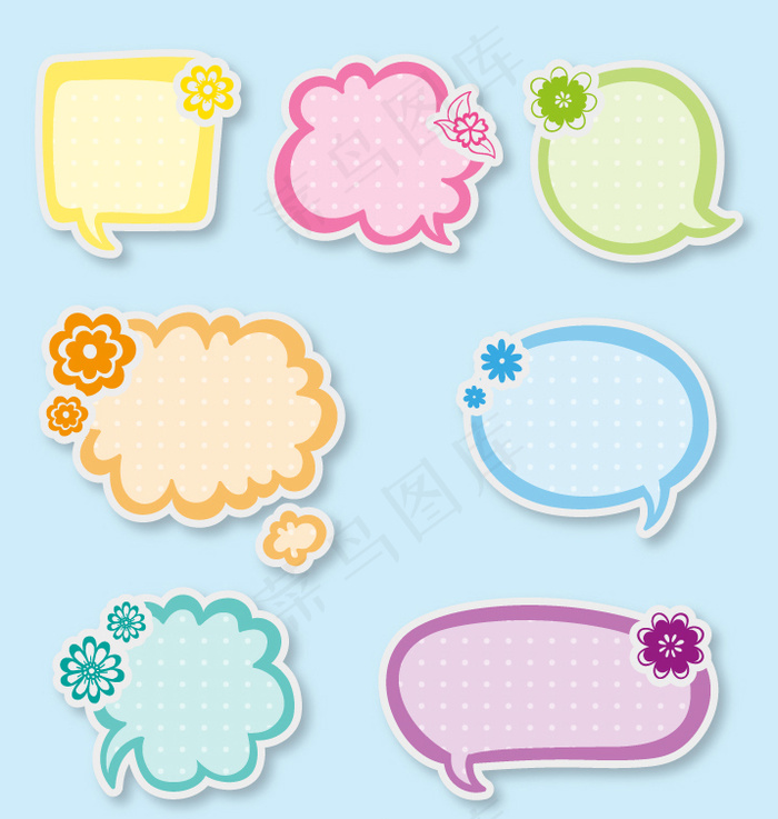 卡通语言气泡