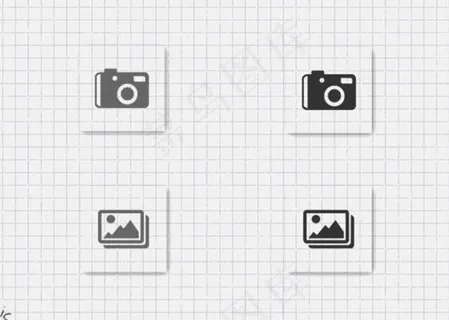 简约相机照片图标