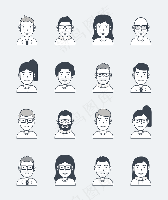 人物头像图标下载icon