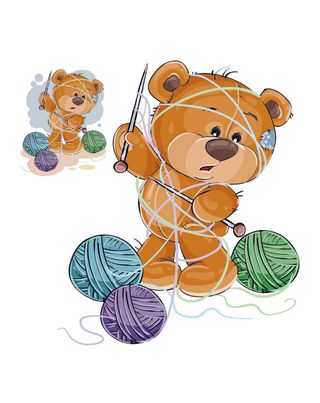 卡通动物小熊图案素材