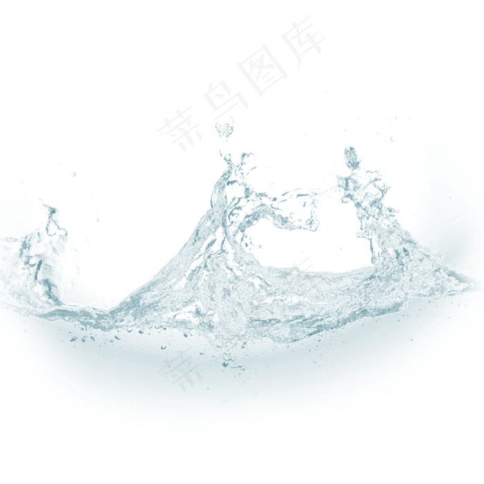 清新浪花水花元素