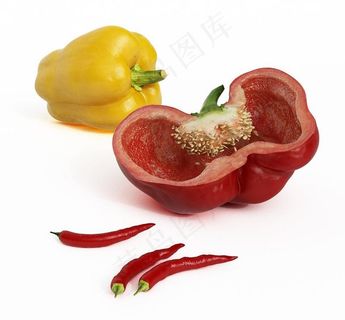 灯笼椒三维模型图片