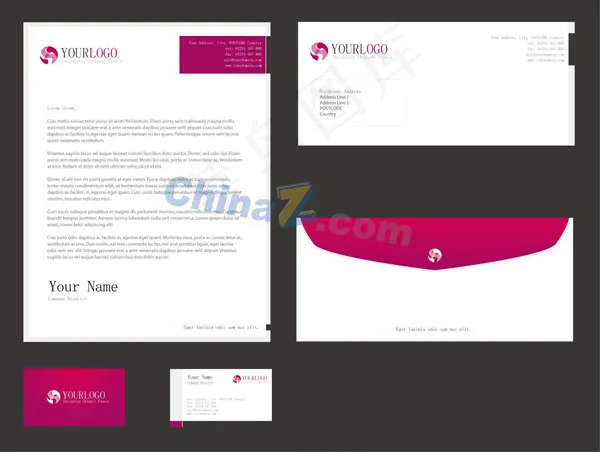 欧美企业vi模板eps,ai矢量模版下载
