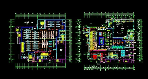 某大型超市CAD规划平面方案设计图
