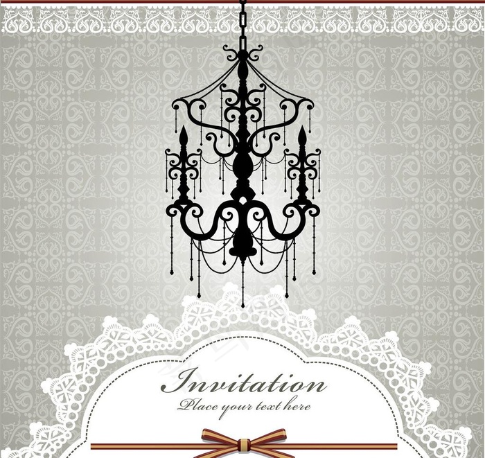 婚纱婚礼花纹边框装饰图片