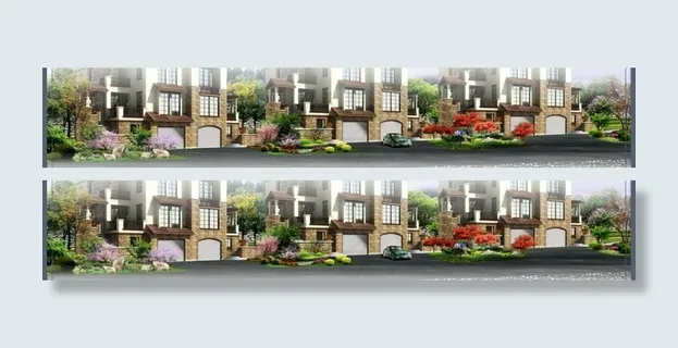 居住区景观 绿化设计图片