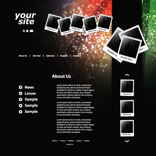 人物相片网站页面