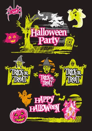 创意万圣节元素