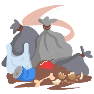 恶臭垃圾堆,免抠元素