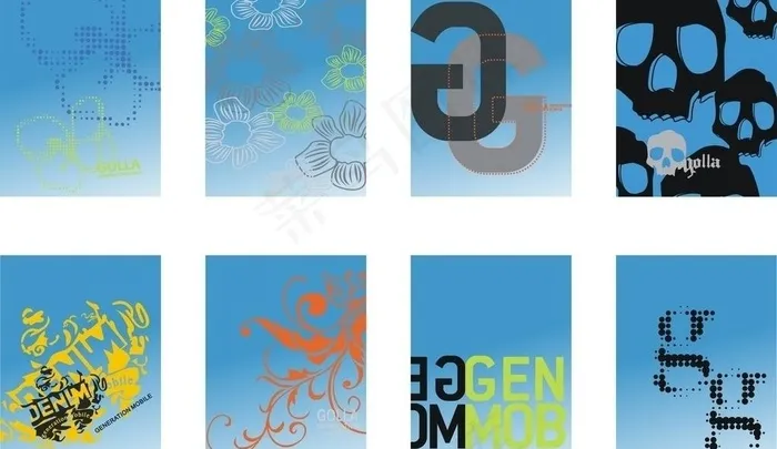 手机包印花图片cdr矢量模版下载