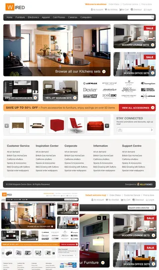 家具网页界面设计模板psd分层素材