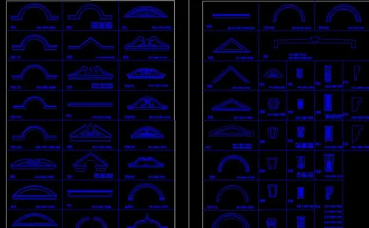 古典装饰线脚图块集