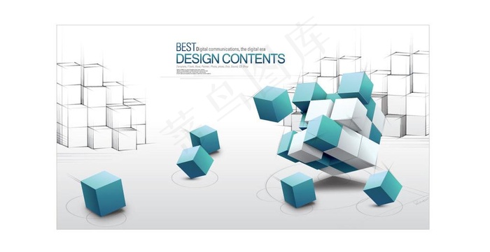 时尚3d商务背景图片