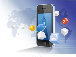 矢量图手机海报