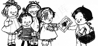 丘比特女孩矢量剪贴画