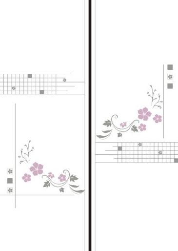 花纹 移门cdr矢量模版下载