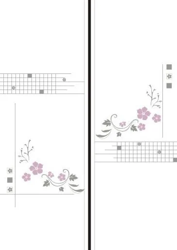 花纹 移门cdr矢量模版下载