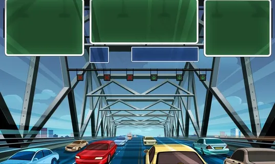 手绘高速路图片 手绘高速路图片