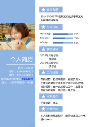 个人简历word版预览图