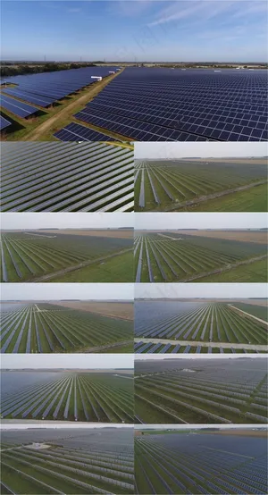 新能源太阳能农场视频素材
