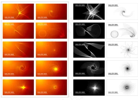 多款矢量可视背景特效设计图