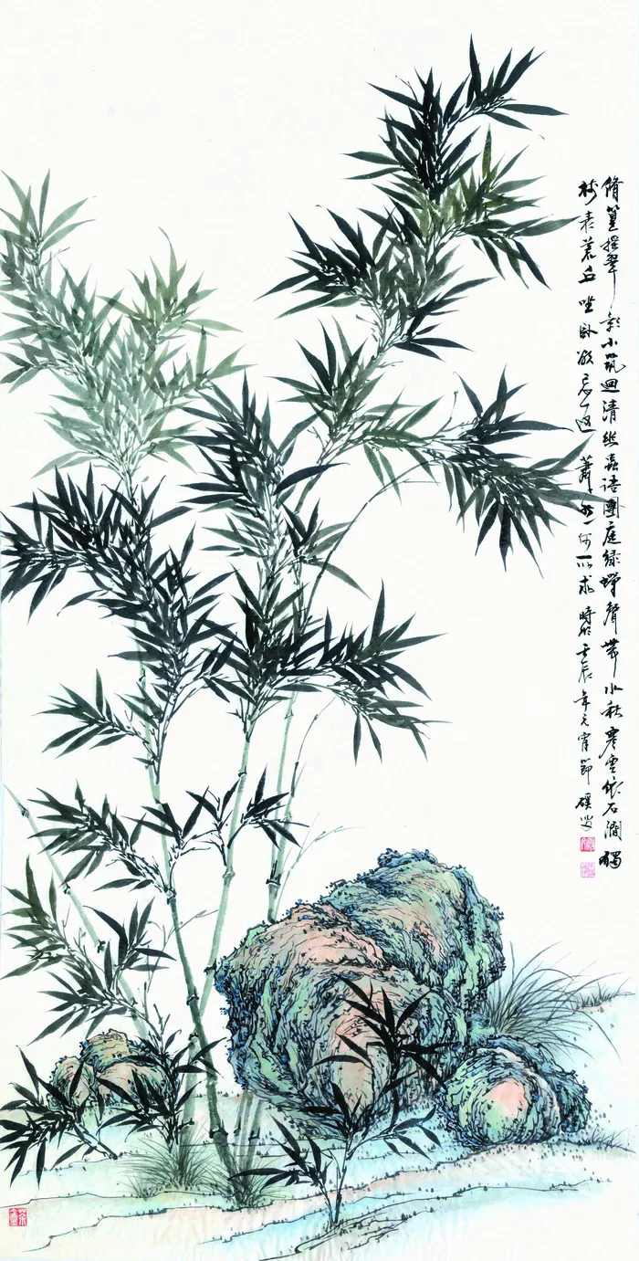 竹石图图片