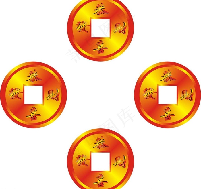 金币图片cdr矢量模版下载