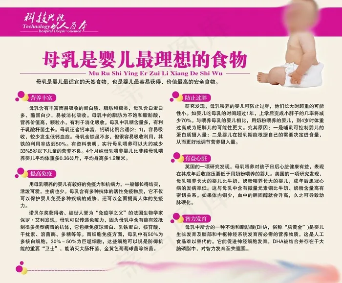 母乳喂养图片psd模版下载