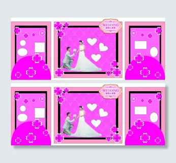 高清CDR下载 婚礼迎宾背景