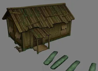 仙剑四 云天河家 （小木屋两间）室...