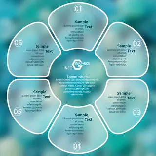 统计图表PPT目录图标矢量素材