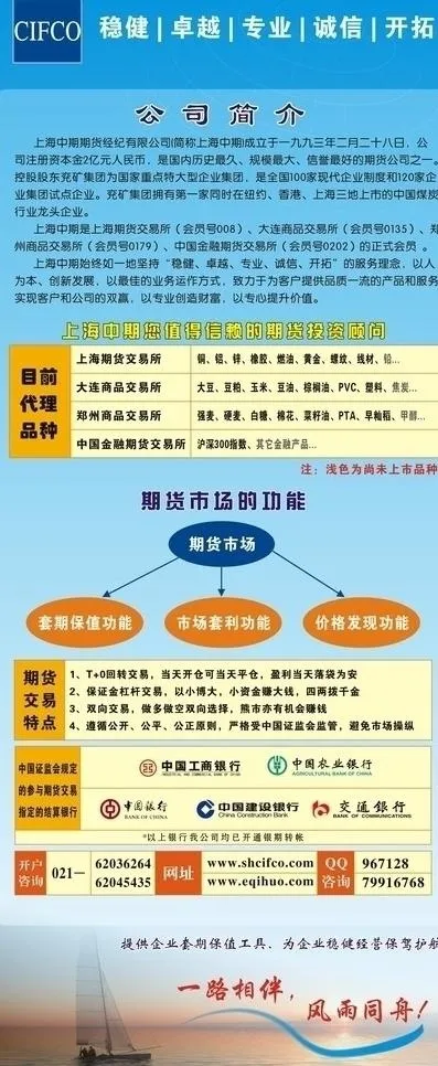 中期期货 易拉宝图片cdr矢量模版下载