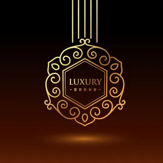 金色的装饰标志图片