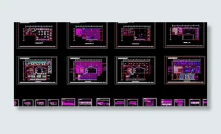 火锅厅 总图图片