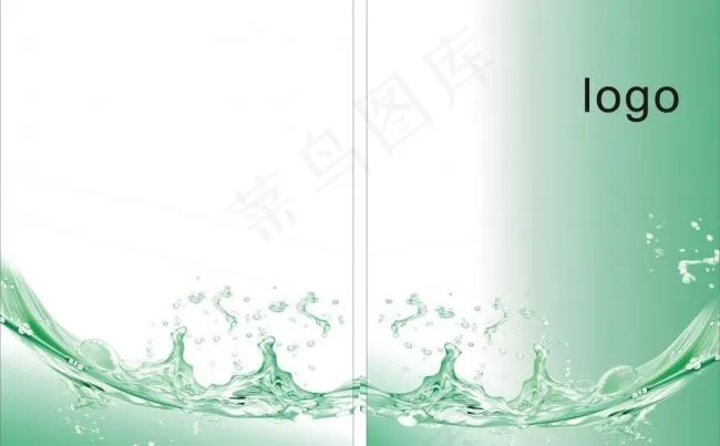 水画册封面图片cdr矢量模版下载