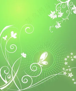 绿色花纹 绿色花纹