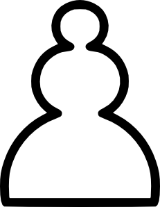 国际象棋棋子块白色的剪贴画