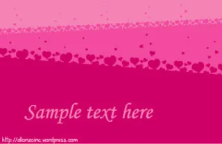 3情人节心形卡片背景矢量