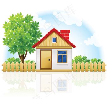 庭院元素矢量素材