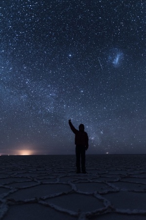 星空夜晚壁纸背景素材星星月亮