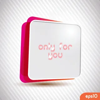 时尚色彩立体边框矢量素材