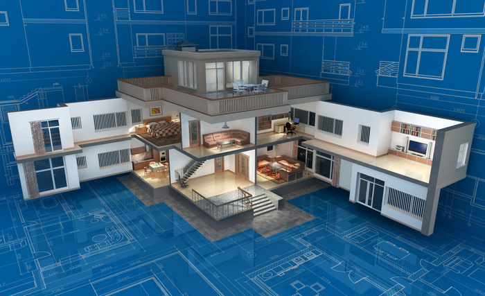 3d建筑模型示意图样板线框图房子图...