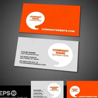 商业名片模板矢量素材