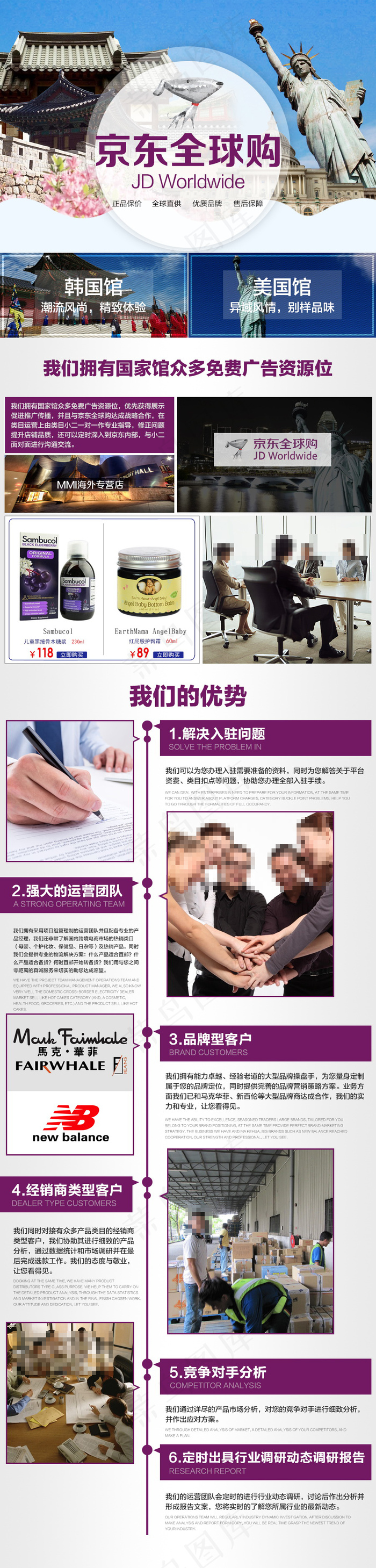 京东全球购韩国馆美国馆公司网站自由...psd模版下载