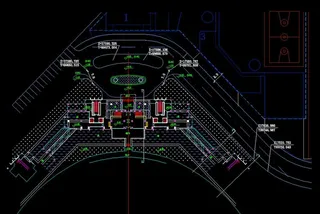 首层平面及篮球场图片