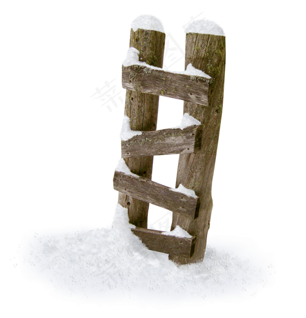 雪山雪花漂浮PNG免扣素材