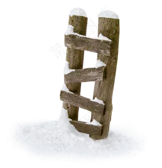 雪山雪花漂浮PNG免扣素材